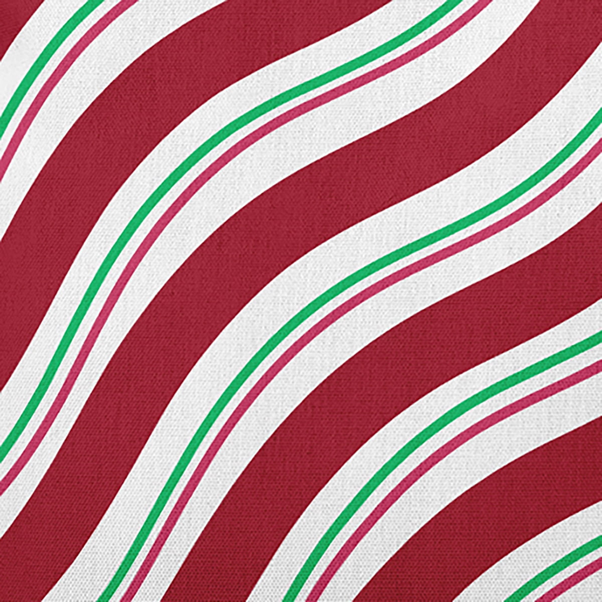 16" x 16" Simply Daisy Candy Stripes Polyester Accent Pillow, Haute Red Qty 1