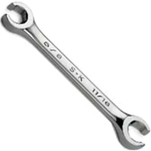 X 7/8", Regular, 6 Point, Double Open End, SuperKrome Flare Nut Wrench | F2428