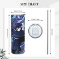 thumbnail image 4 of 20oz Stainless Steel Mug, Demon Slayer Tokitou Muichirou Coffee Cup Vacuum Insulated Tumbler Double Wall, 4 of 7