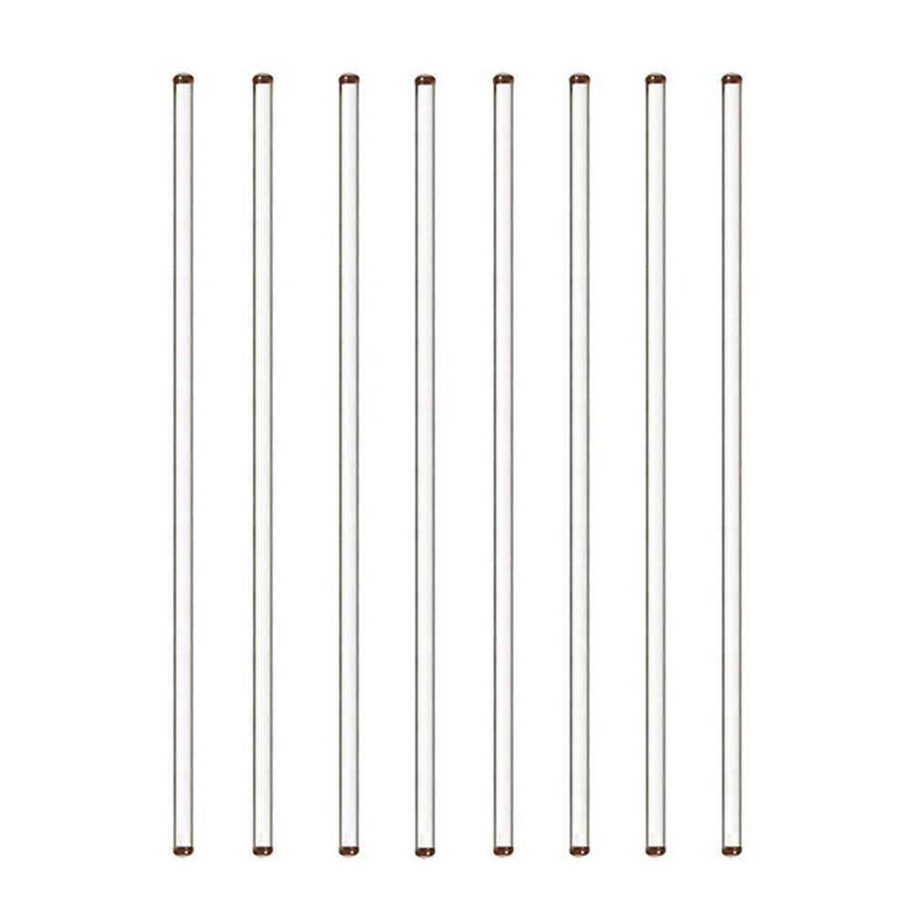 Burry Life Science Glass Stick 12" Length Stir Rod with Both Ends Round