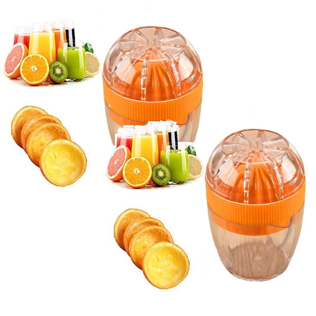 Oleegame 2PC Orange Mangoes Mini Vegetable Fruit Juicer Household Juicer Carrots Kitchen,Dining Bar