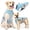 Grey Blue, variant on Dog Cooling Vest Dog Harness Cooler Jacket with Portable Water Bottle, for Walking Dog, Outdoor Camping and Hunting Training