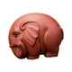 thumbnail image 3 of Figura de elefante Figura en miniatura Té Mascota Animal Estatua Adorno de mesa para Rojo marrón, 3 of 9
