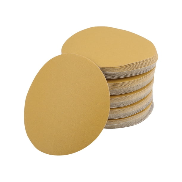 Discos de Lijado Universales de 6" 220 Granos con Gancho y Bucle, Óxido de Aluminio, 100 Pcs