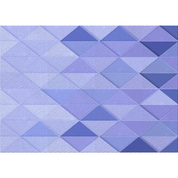 Ahgly Company Machine Washable Indoor Rectangle Transitional Light Slate Blue Area Rugs, 5' x 7'