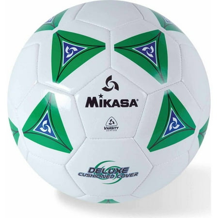 Mikasa Soft Soccer Ball, Size 4, Green/White