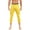 Yellow, variant on Doomiva Men's Athletic 3/4 Compression Pants Tights Base Layer Cool Dry Gym Running Leggings Black M