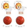 thumbnail image 3 of Aro de baloncesto plegable para niños pequeños, altura ajustable para juego de pelotas en casa y oficina, 3 of 8