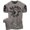 T-Shirt Warm Grey Branded, variant on Bájame! Déjame en Paz Workout Gym T-Shirt Funny Gym Shirt for Men Training Gym T-Shirt, Heather Grey with Sleeve Logo, Small