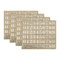 thumbnail image 1 of 4 Hojas de Calcomanías de Números 0.18" Calcomanías de Números Mini 3D Autoadhesivas de Aleación (Plata), 1 of 7