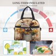 thumbnail image 5 of Goofa Bucket Flower Cow Pattern Lunch Bag ,Insulated Lunch Box, Small Leakproof Cooler Food Lunch Containers Reusable High Capacity Lunch Tote Bags, 5 of 8