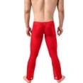 thumbnail image 4 of WZXFASHION Men's Sexy Underwear Boxer Briefs Mesh Breathable Underpants Intimates Red XL, 4 of 7