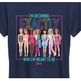 thumbnail image 3 of Barbie - Exactly Who Im Meant To Be Neon - Womens Women'S Short Sleeve Graphic T-Shirt, 3 of 5