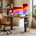 thumbnail image 6 of CHITOOMA Electric Standing Desk with Storage Bag, 48" x 24" Adjustable Height Sit to Stand Desk with 4 Memory Pre-Set, Headphone Hook for Home Office, Rustic Brown, 6 of 8