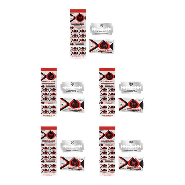 Cuchillas de afeitar para hombres Soidarity Hoja de acero inoxidable Afeitado Tipo 3 5Conjunto