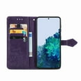 thumbnail image 4 of Feishell Embossed PU Leather Wallet Phone Case for Samsung Galaxy S23 Plus 6.6 inch,Full Protection Magnetic Clasp Flip Stand Card Slots Shockproof Protective Cover with Hand Strap,Purple, 4 of 17