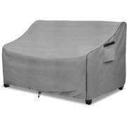Heavy Duty Patio Sofa Cover, 100% Waterproof 3-Seater Outdoor Sofa Cover Fits up to 85W x 38D x 35H Inches, Lawn Patio Furniture Covers,Grey
