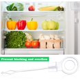 thumbnail image 5 of 2PCS Universal Fridge Freezer Drain Hole Plunger Refrigeration Plunger,Refrigerator Drain Hole Plastic Plunger Cleaning Tool Fridge Accessories Drain Unblocker(9.5cm,WHITE), 5 of 5