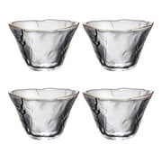 4pcs Japanese-Style Sake Cups Drinking Cups Tea Cups Universal Glass Cups