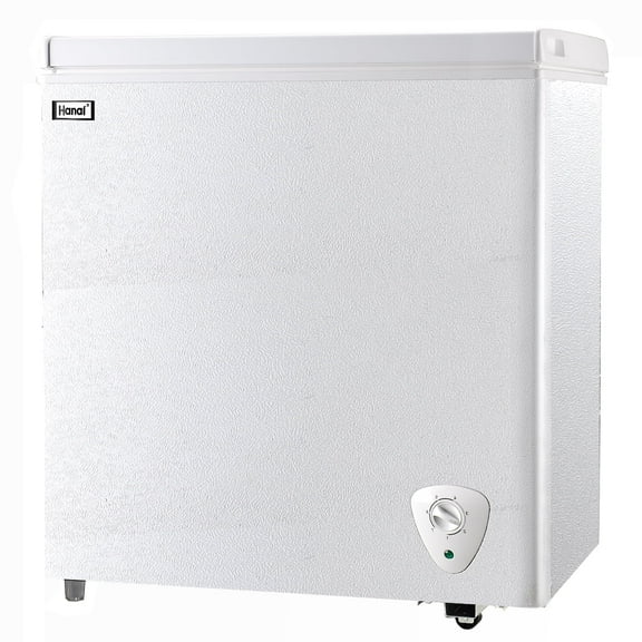 WANAI Chest Freezer 5 Cu.ft, Deep Freezer with Top Open Door ,White
