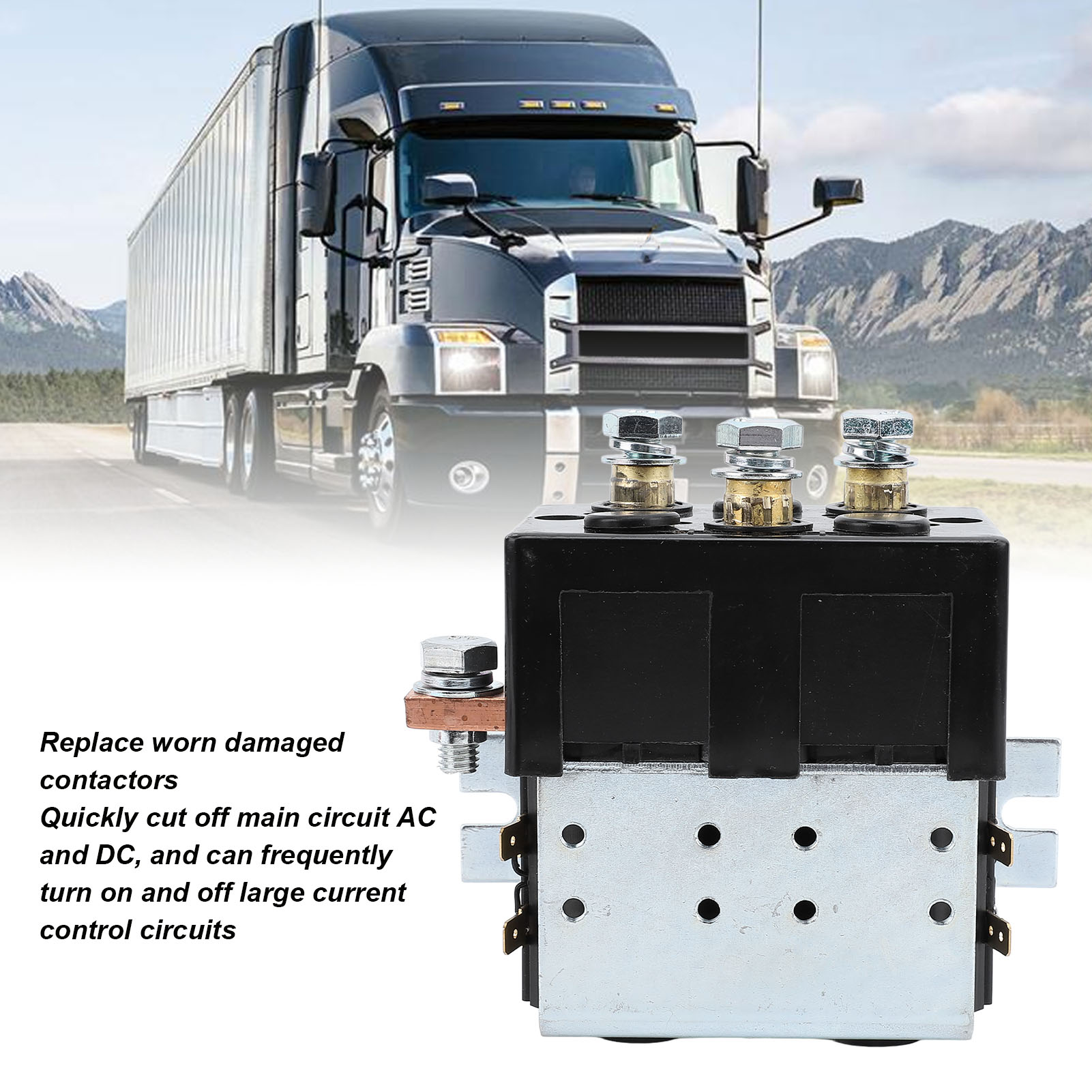 200A Style Reversing Contactor, Heavy Duty DC182 Motor