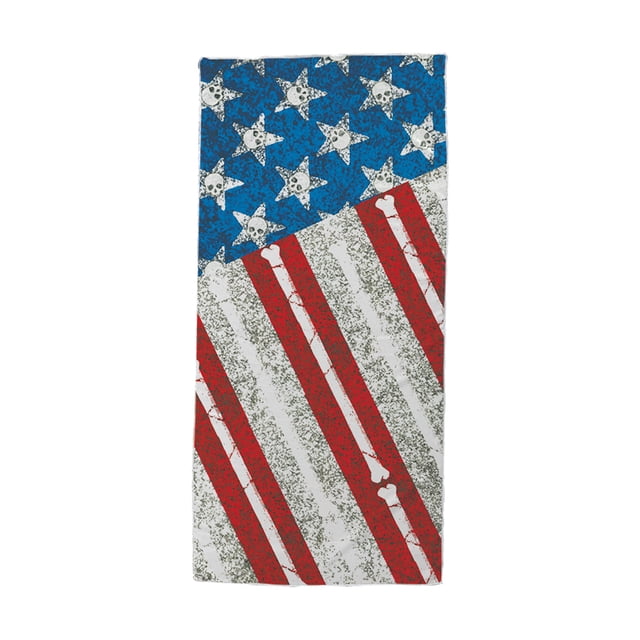 Beach Towel Microfiber Quick Dry American Flag Beach Towel Oversized Usa Beach Towels Lightweight Striped Pool Spa Towels Quick Dry 60X30 Inch Travel Beach Towels American Flag Made in Usa