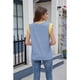 thumbnail image 2 of Camisetas Básicas de Verano para Mujer, Camisetas Informales Sin Mangas, Camisetas Holgadas, Talla XL, Azul y, 2 of 8