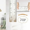 thumbnail image 4 of Wooden Kids Growth Chart Ruler Style Height Sticker 4 Piece Set Natural Removable Sponge Tape Measure for Boys Girls Bedroom Living Room Nursery Decor, 4 of 5