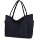 thumbnail image 1 of LHSHID Canvas Shoulder Bag for Women Reusable Grocery Shopping Bag Extra Large Cotton Beach Tote Bag Lightweight Work Handbag, 1 of 7