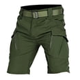 thumbnail image 7 of OSOLU Solid Color Mens Fashionable Casual Outdoor Lightweight Breathable Multi Pocket Zippered Casual Shorts Everyday Comfort Versatile Bottoms, 7 of 7