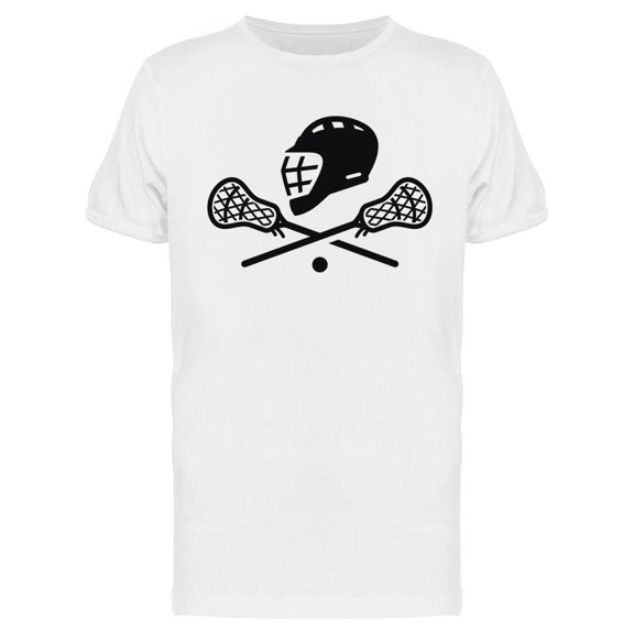 Lacrosse Helmet And Sticks T-Shirt Men -Image by Shutterstock, Male Large
