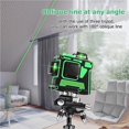 thumbnail image 2 of Lottomr Nivel 12 Líneas 3D Verde Rojo Verde Alta Precisión Lottomr Haz Línea Autonivelante Herramienta De Medida Us/Eu/Uk/Au 360 ° Yuarrent TO005131-00, 2 of 7