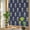 Blue, variant on Pineapple Privacy Window Film, Decorative Stained Glass Window Film, Yellow Fruit Navy Blue Summer Tropical Resuable Rainbow Static Cling for Home Bathroom Living Room Glass Door 23.6"x59"
