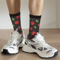 thumbnail image 5 of Goofa Tomatoes1 Printed Men's Crew Socks, Soft Durable Breathable Moisture-Wicking with Odor Control Cotton socks, 5 of 9