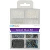 Craft Medley Glass Bead Kit - Black and White