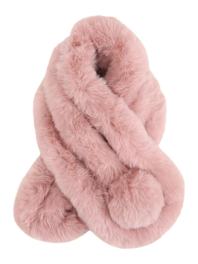 Fluffy Scarf Pink Winter Scarves Xfvqtps Faux Fur Scarf For Men