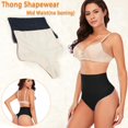 thumbnail image 2 of Tanga Shapewear, braguitas para control de barriga, para mujer, color negro, 2 of 6
