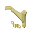 thumbnail image 2 of Deltana Zhrbb325 3-1/4" Zinc Die-Cast Hand Rail Brackets - Brass, 2 of 2