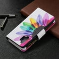 thumbnail image 6 of Dteck Case for Samsung Galaxy A32 4G 6.4-inch,Magnetic Patterned Leather Zipper Card Holder Wallet Flip Case Kickstand Shockproof with Hand Strap Cover ,Half Flower, 6 of 6