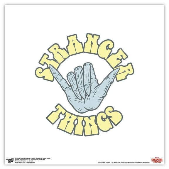 Gallery Pops Netflix Stranger Things: Season 4 - Hang Loose Wall Art, Unframed Version, 12" x 12"