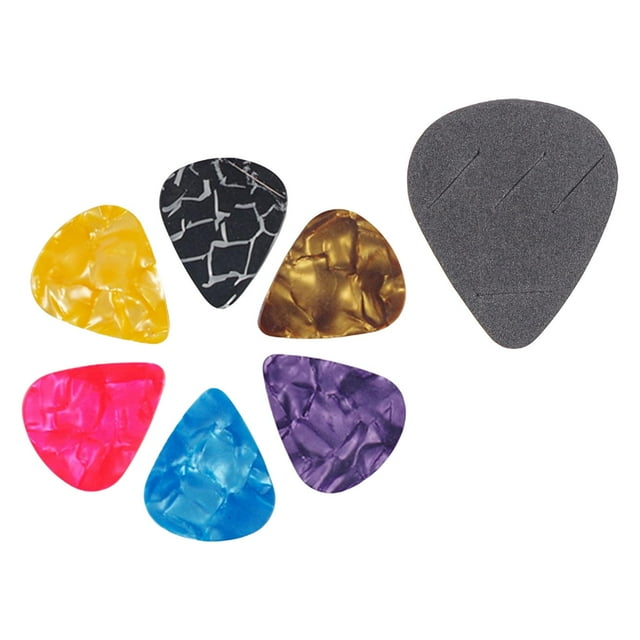 Empuñaduras para púas de guitarra Accesorios de púas de r caer guitarra 7 piezas shamjiam Titular de selecciones