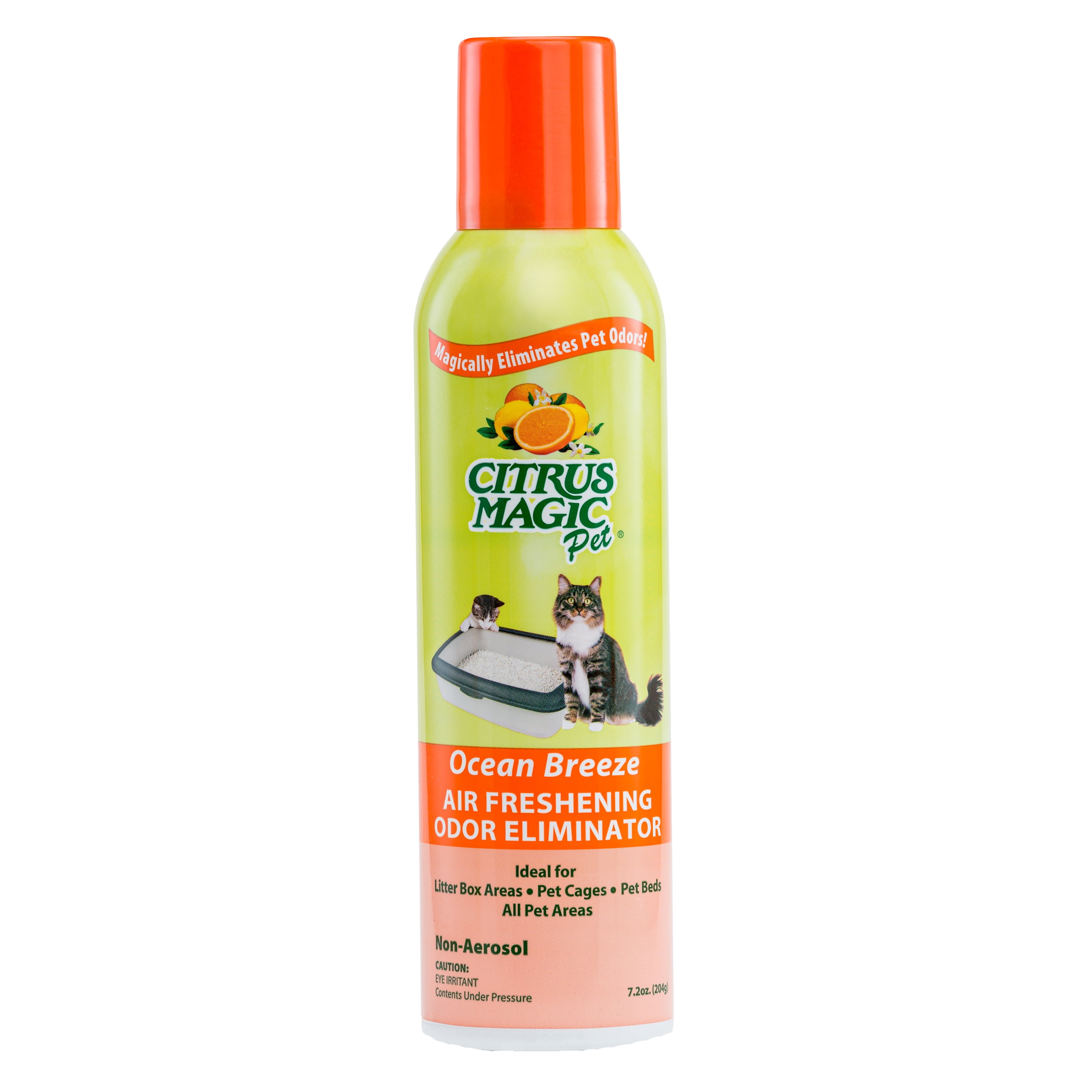 Citrus Magic Pet Odor Eliminating Air Freshener Spray, Ocean Breeze, 7.