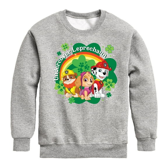 Nickelodeon - Paw Patrol - St. Patrick's Day - Undercover Leprechauns - Toddler And Youth Crewneck Fleece Sweatshirt