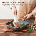 Nonstick Grill Pan for Stove Tops, Versatile Griddle with Pour Spouts
