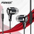 thumbnail image 2 of Auriculares Fonken 3,5 mm Yashi con control por cable y micrófono 1,2 m para smartphones Huawei, 2 of 5