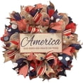 thumbnail image 4 of BJUTIR Independence Day Wreath, 18", Burlap, 4 of 7