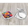 thumbnail image 3 of Colorful Chrysanthemums Compact Mirror 2.75 in x 3 in, 3 of 4