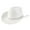 White, variant on Unisex Western Fedora Hat Soft Wide Brim Elegant Cowboy Hat Vintage Boho Party Hats White