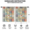 thumbnail image 2 of Blackout Kids Curtains,Boho Bohemia Flower Childrens Insulated Curtains Set Of 2,Bedroom Essentials,Toddler Room Decor 52"x63"(132x160cm), 2 of 4