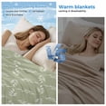 thumbnail image 2 of Sage Green Cooling Blanket,Lightweight Breathable Summer Throw Blanket with Double Sided Cold Effect,Geometric Flower Leaf Diamond Plaid Retro Picnic Blankets Bed Sheet for Hot Sleepers 50"x60", 2 of 8